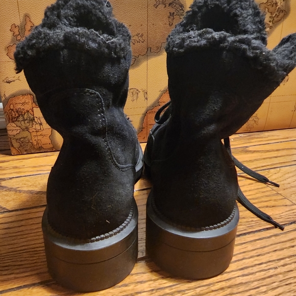 Aquatalia Lenor Suede Shearling Boot sz 7 - Picture 5 of 7